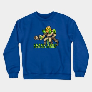 Overwatch - Orisa Pixel Quote Crewneck Sweatshirt